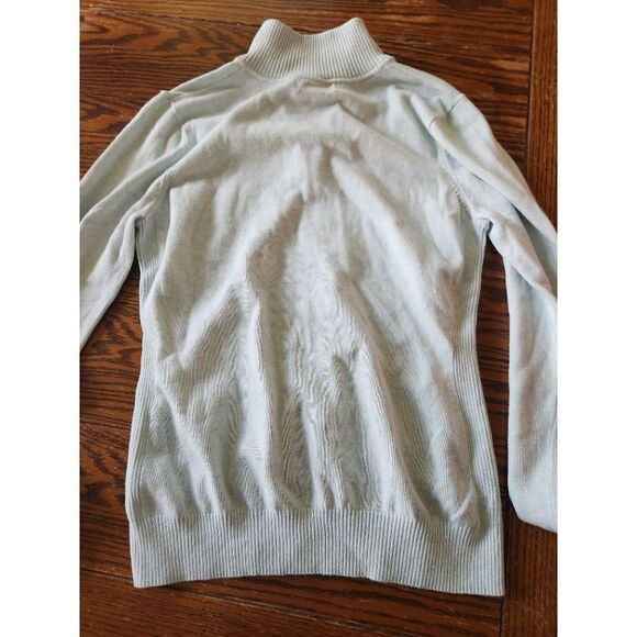 Vineyard Vines Crystal blue 1/4 zip cotton sweater sz Medium - Picture 5 of 5